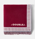 La DoubleJ Dove wool and cashmere blanket
