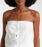 Melissa Odabash Venus cotton-blend romper