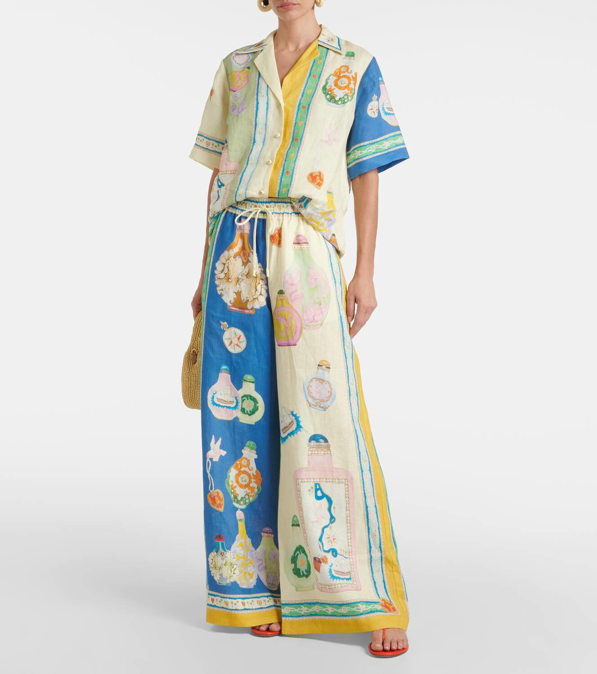 試着のみLiberty Print Side Embroidery Pants Amazon.com: MakeMeChic Women's Women's Leopard Pants Side