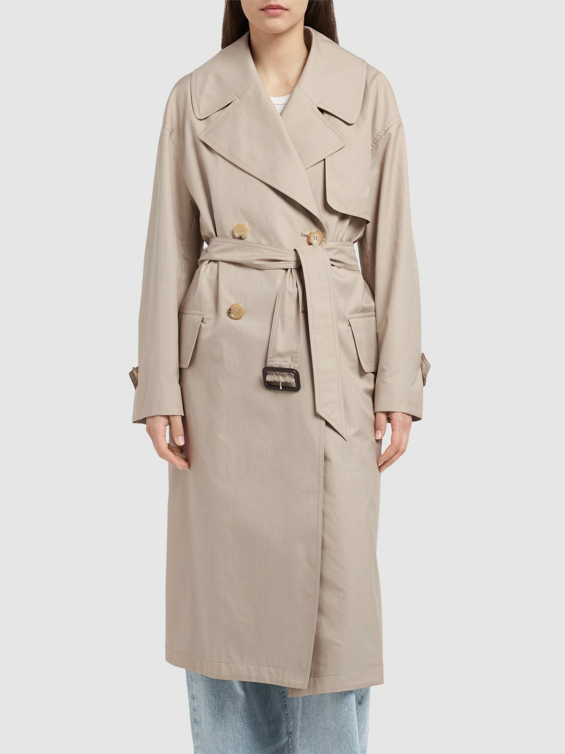 24AW new/Max Mara Mtrenchトレンチコート Coat Beige MAX MARA Mtrench Twill Trench Coat Max Mara