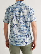 Peter Millar - Printed Cotton-Voile Shirt - Blue
