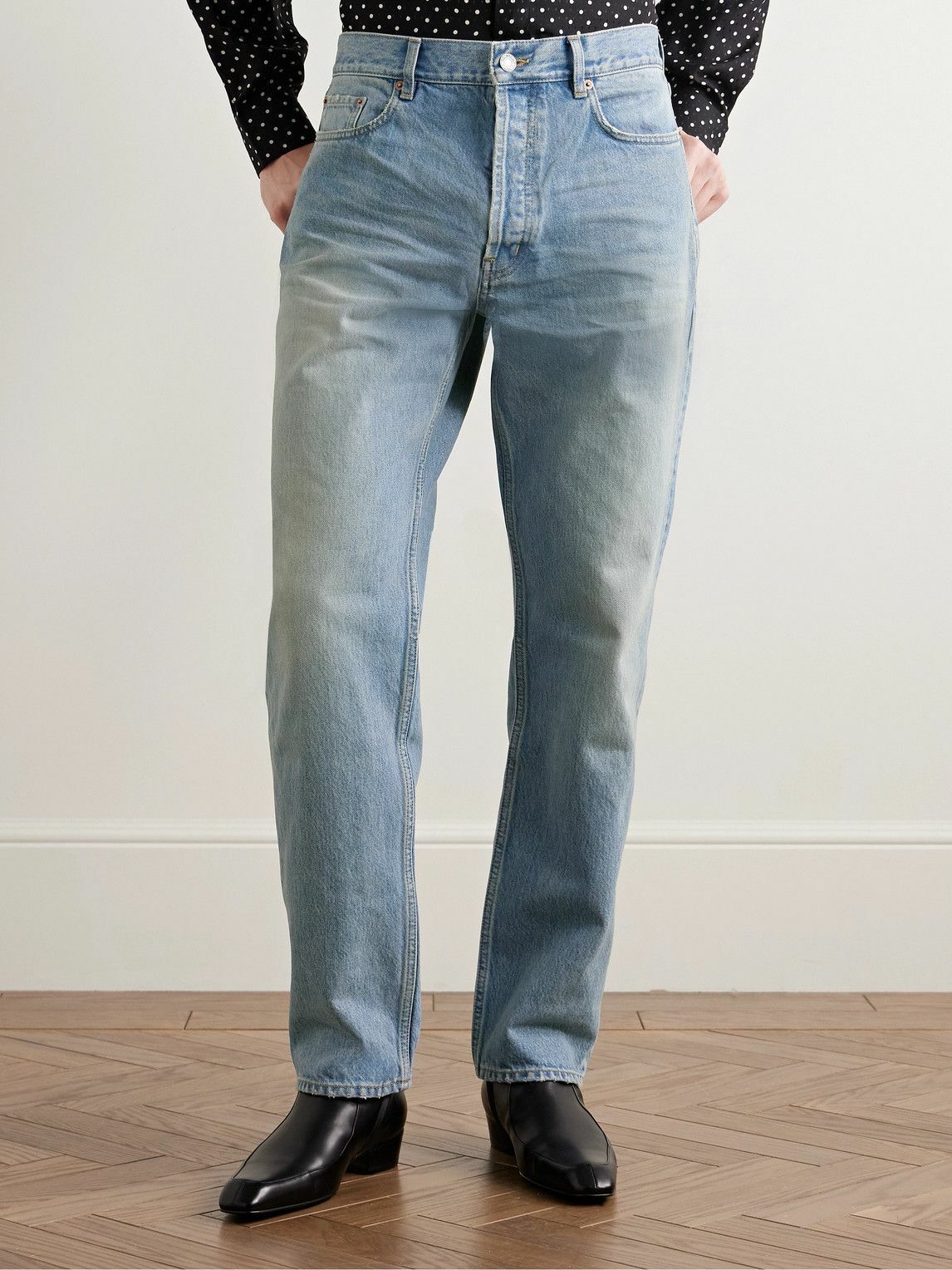 SAINT LAURENT - Mick Straight-Leg Jeans - Blue Saint Laurent