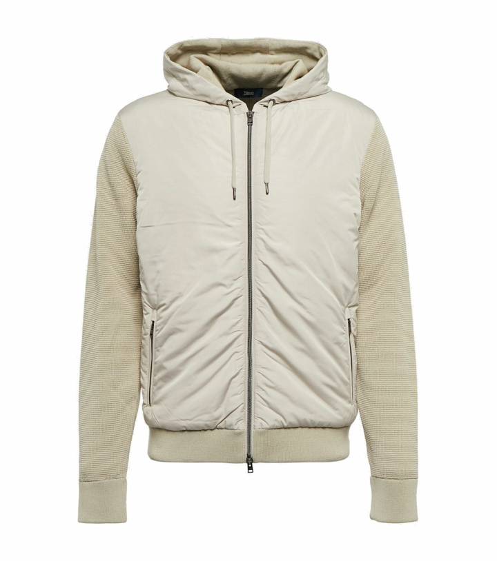 Photo: Herno - Hooded cotton cardigan