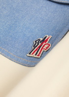 Moncler Grenoble Denim-pocket Logo Cotton T-shirt White