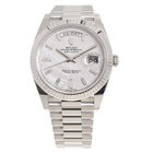 Rolex Day-Date 40 Meteorite Diamond Dial Mens Platinum President Watch M228236-0011