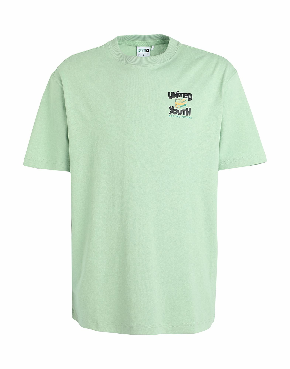 Puma Downtown Graphic Tee Mens T-shirt Light in Green