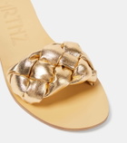 Souliers Martinez Pelota braided leather slides