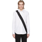 Helmut Lang White Slash Band Shirt