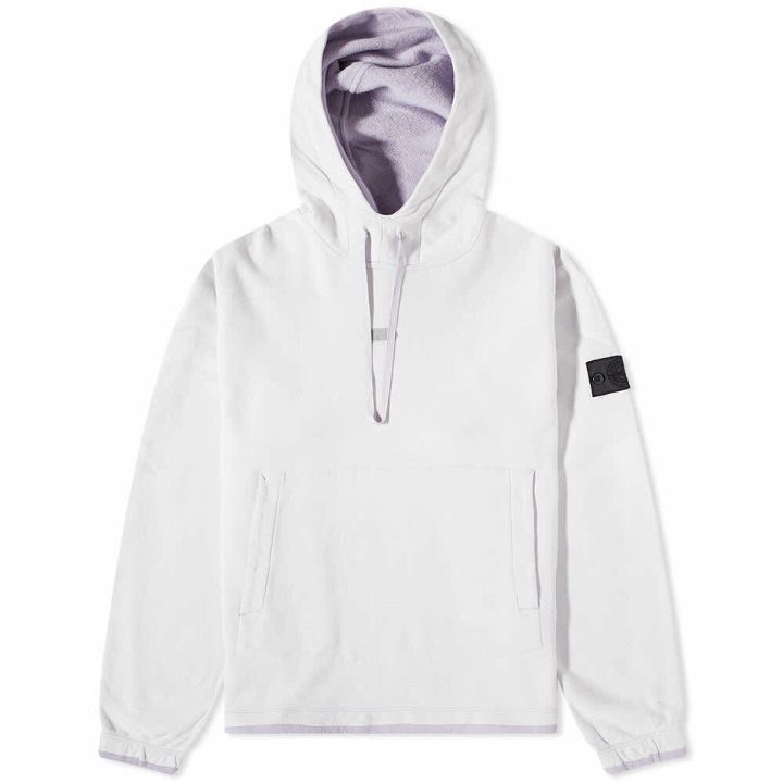 Photo: Stone Island Shadow Project Men's Printed Popover Hoody in Lavender