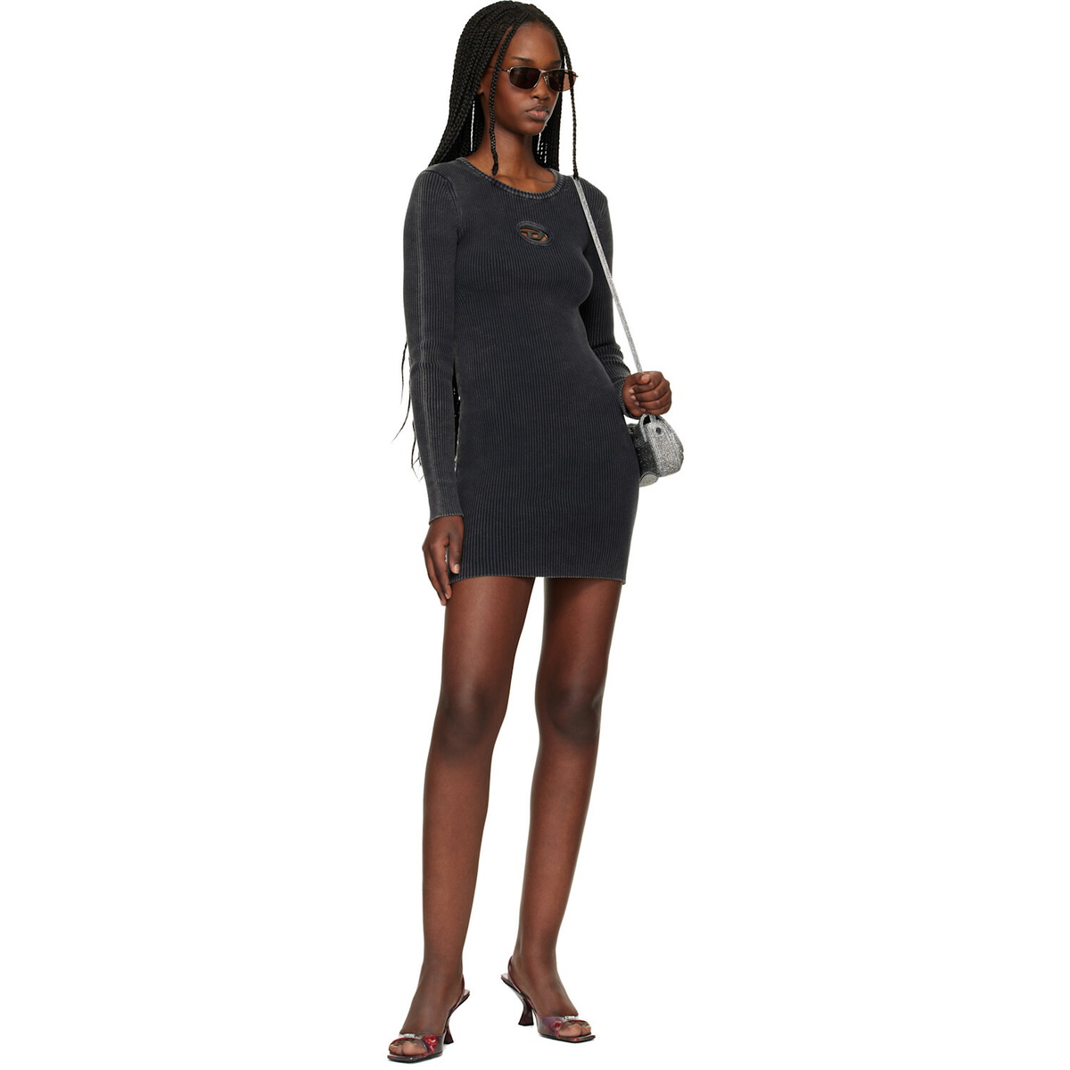 Diesel Gray M-Anchorage-LS Minidress