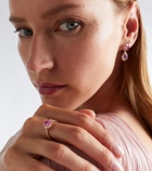 Suzanne Kalan 18kt rose gold ring with sapphire and diamonds