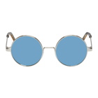 Cutler And Gross Silver and Blue 1137/2WG-DJUP Sunglasses