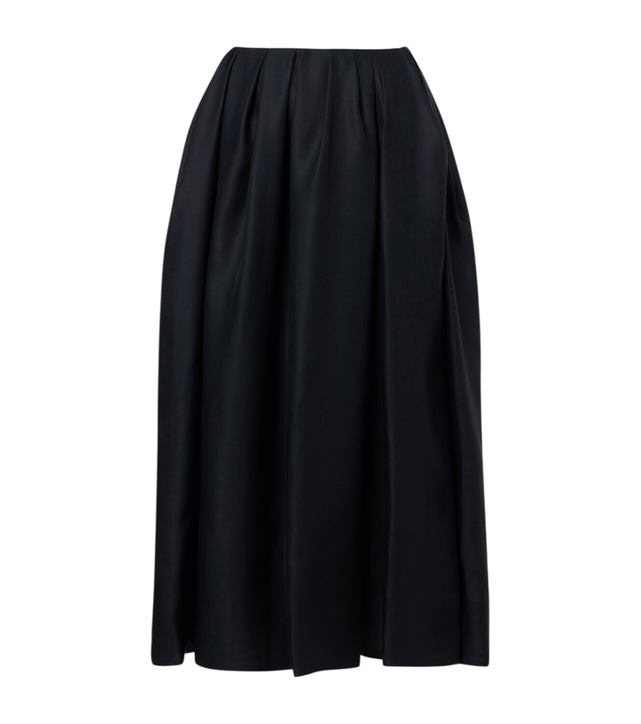 Photo: Khaite Adara pleated silk maxi skirt