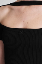 Courrèges Topwear In Black Viscose