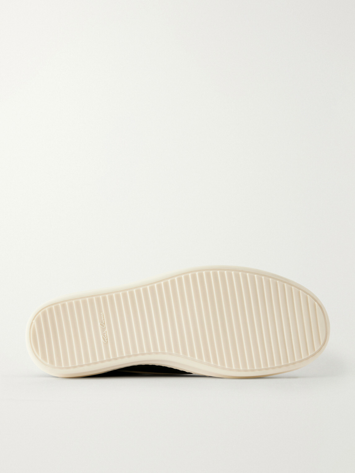 Rick Owens - Vintage Full-Grain Leather-Trimmed Suede and Rubber Sneakers - Black