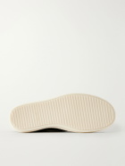 Rick Owens - Vintage Full-Grain Leather-Trimmed Suede and Rubber Sneakers - Black