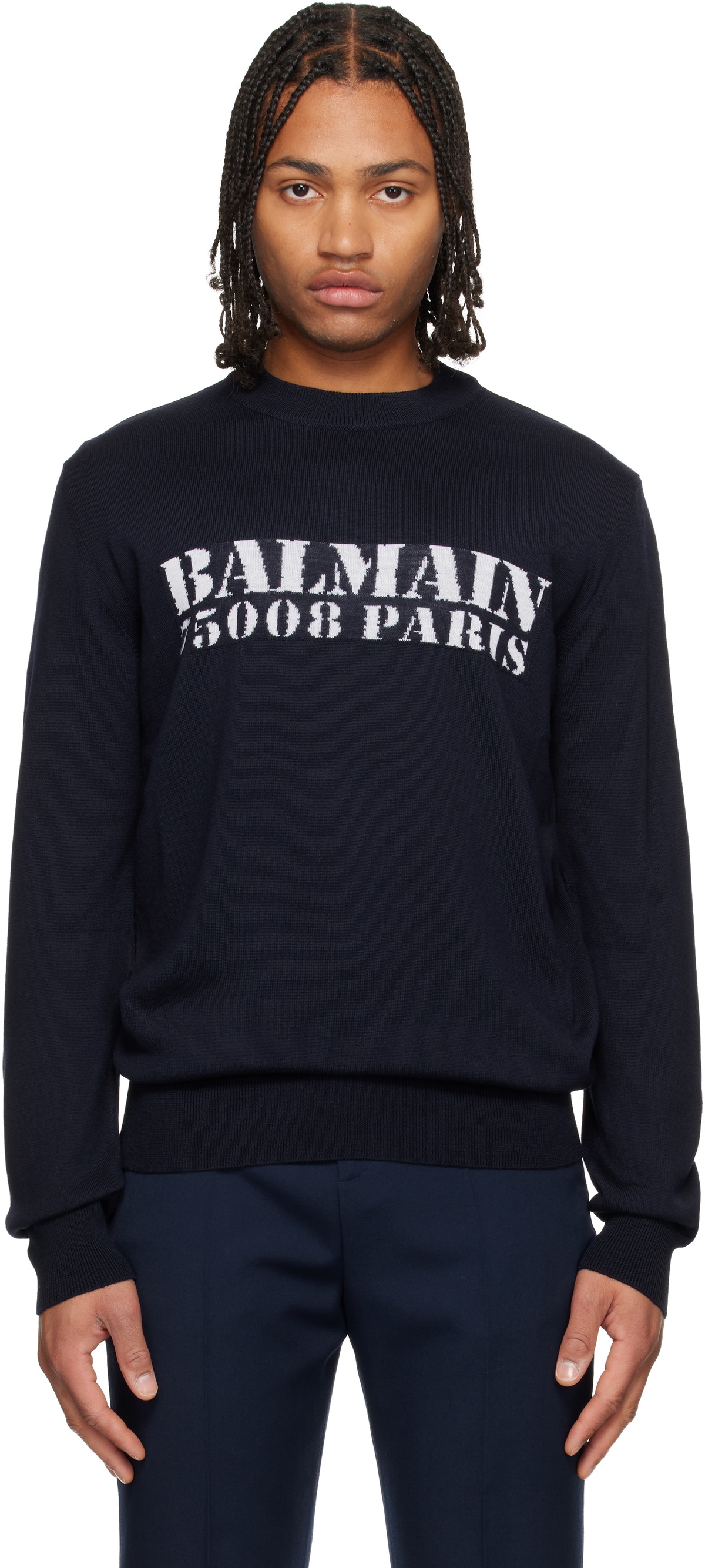 black-balmain-stamp-merino-