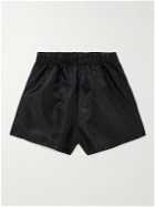 Fear of God Essentials Kids - Straight-Leg Logo-Print Nylon Shorts - Black