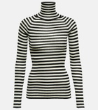 Khaite Kita ribbed-knit silk turtleneck sweater