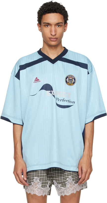 Photo: Martine Rose Blue Football Jersey