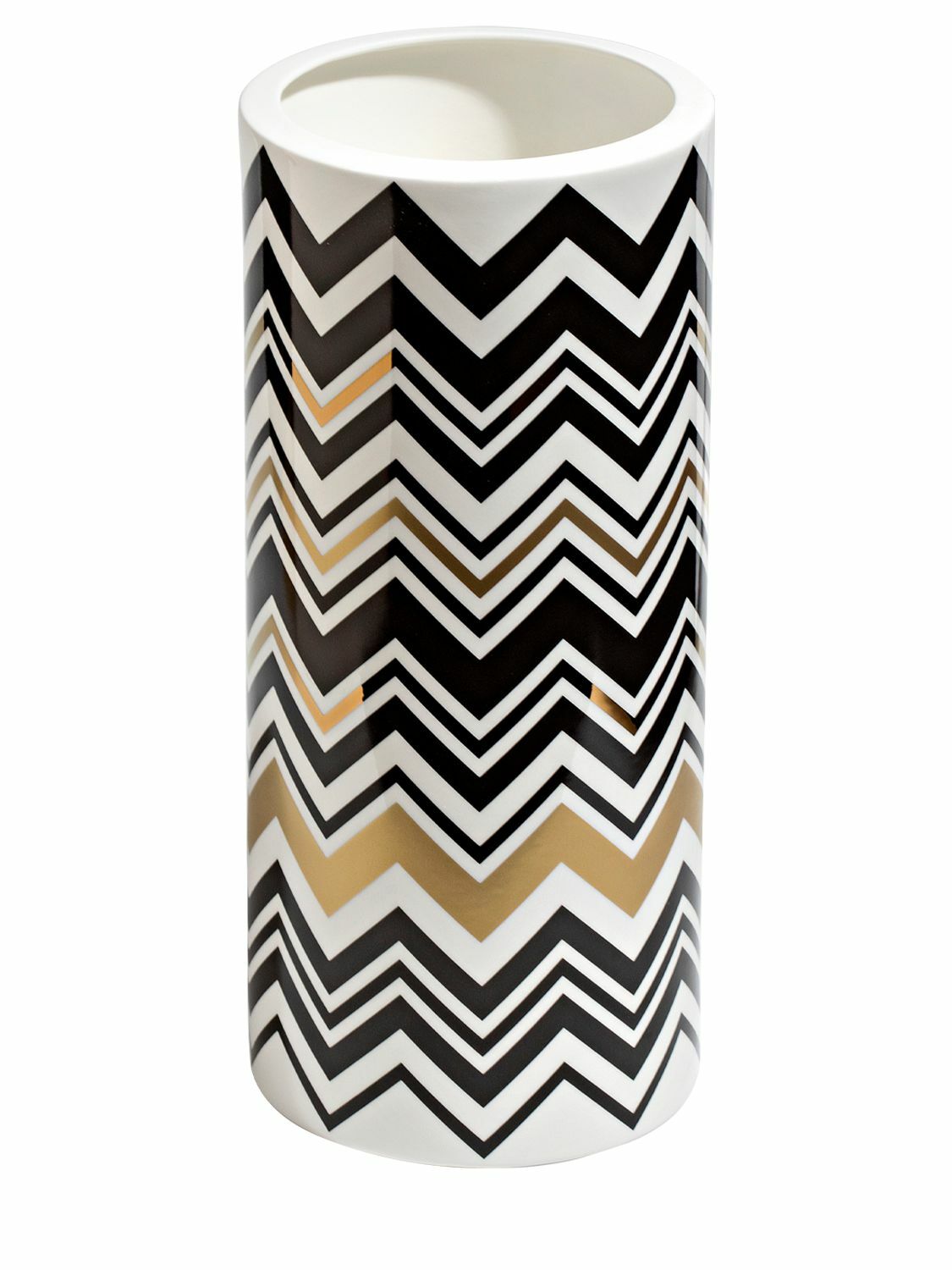MISSONI HOME Zig Zag Gold High Vase