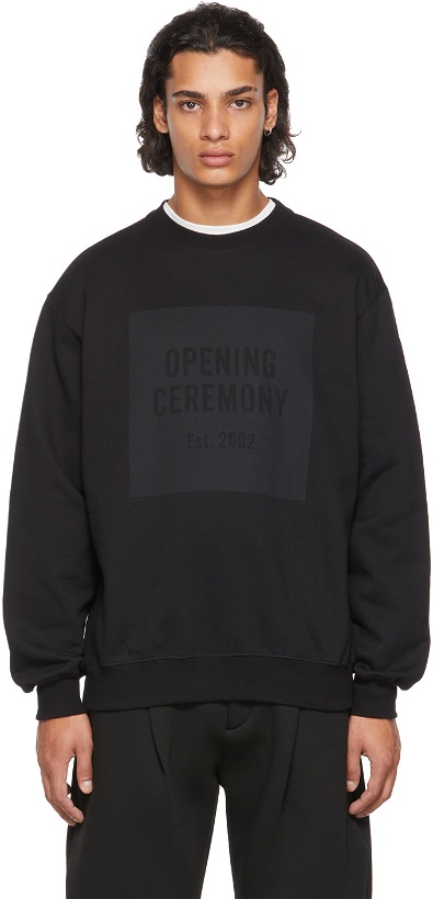 Photo: Opening Ceremony Black Box Logo Sweatshirt