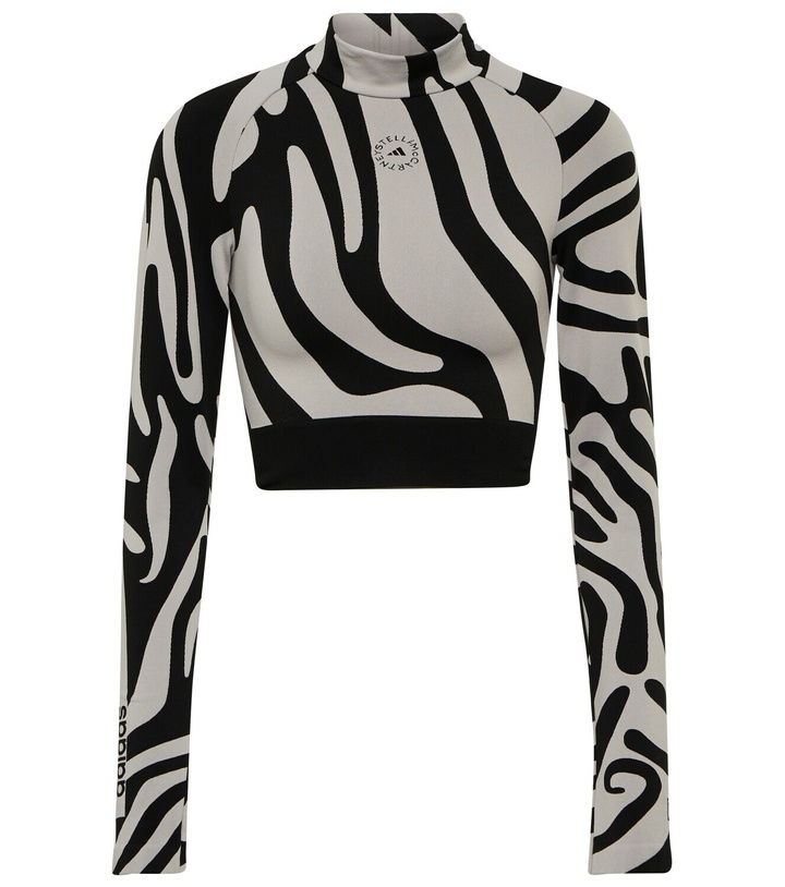 Photo: Adidas by Stella McCartney - Agent of Kindness printed crop top