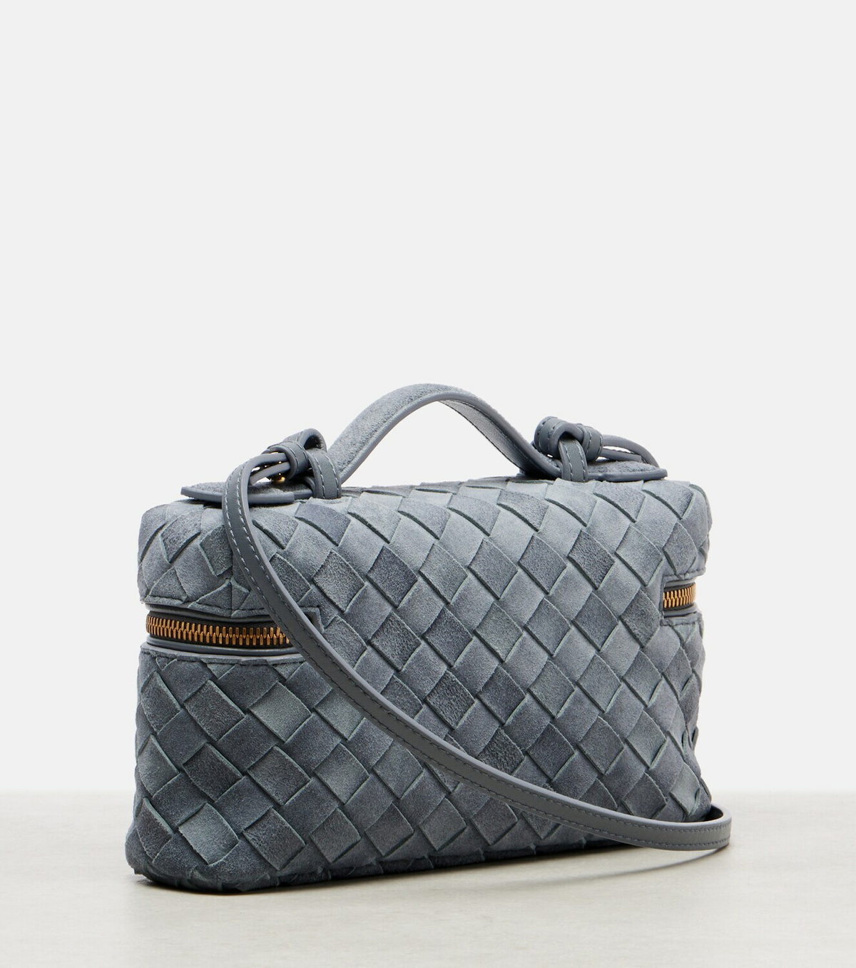 Bottega Veneta Bang Bang Intrecciato suede vanity bag