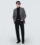 Tom Ford Houndstooth wool, mohair and silk blazer