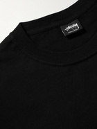 Stussy - Surf Skate Skull Printed Cotton-Jersey T-Shirt - Black