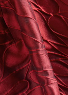 Talbot Runhof Patterned-jacquard Woven Gown Red