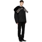 Calvin Klein 205W39NYC Black Short Faux-Fur Hood Parka