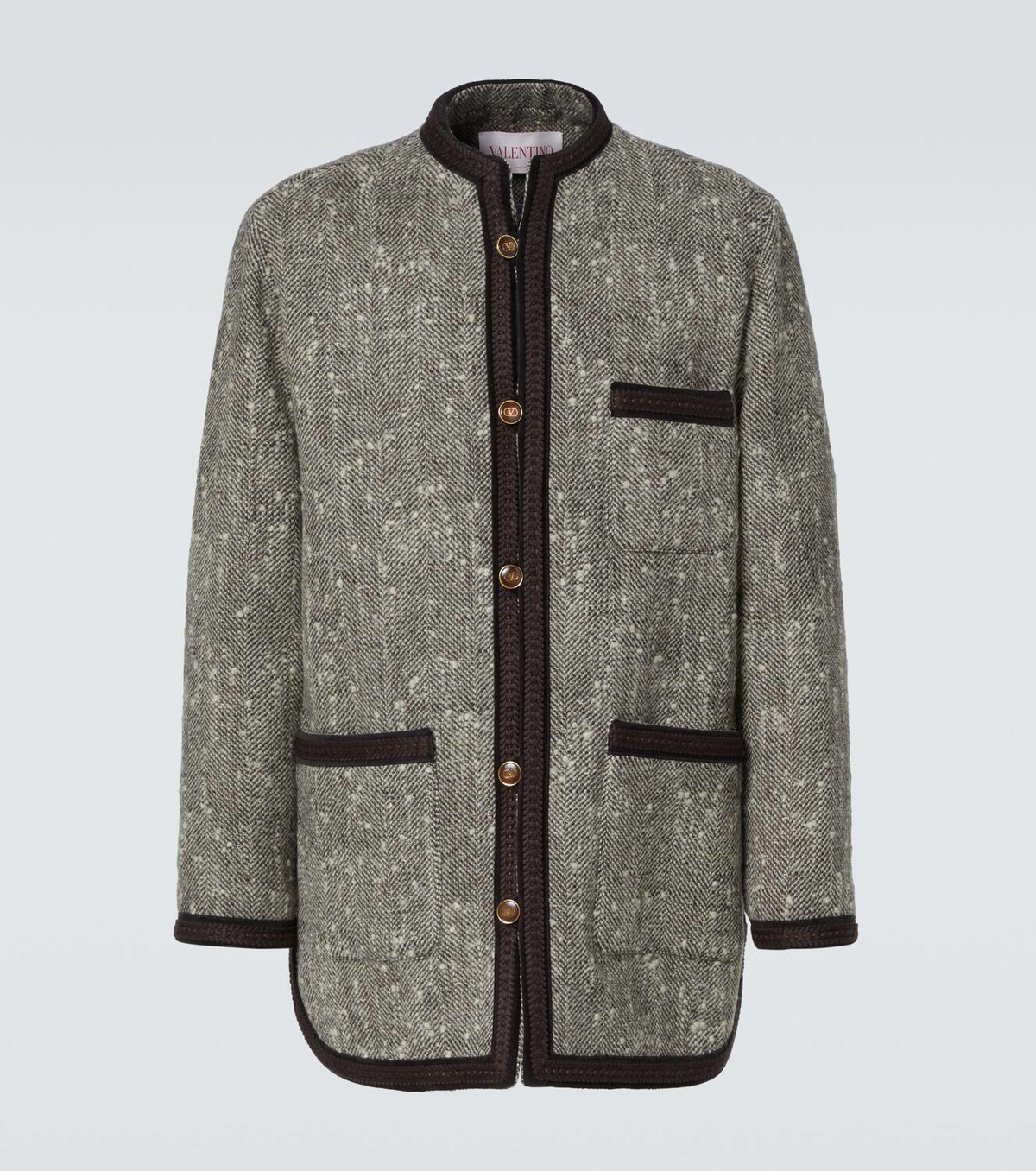 Valentino Melange wool-blend jacket Valentino