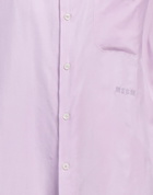 Msgm Mens Shirt Lilac