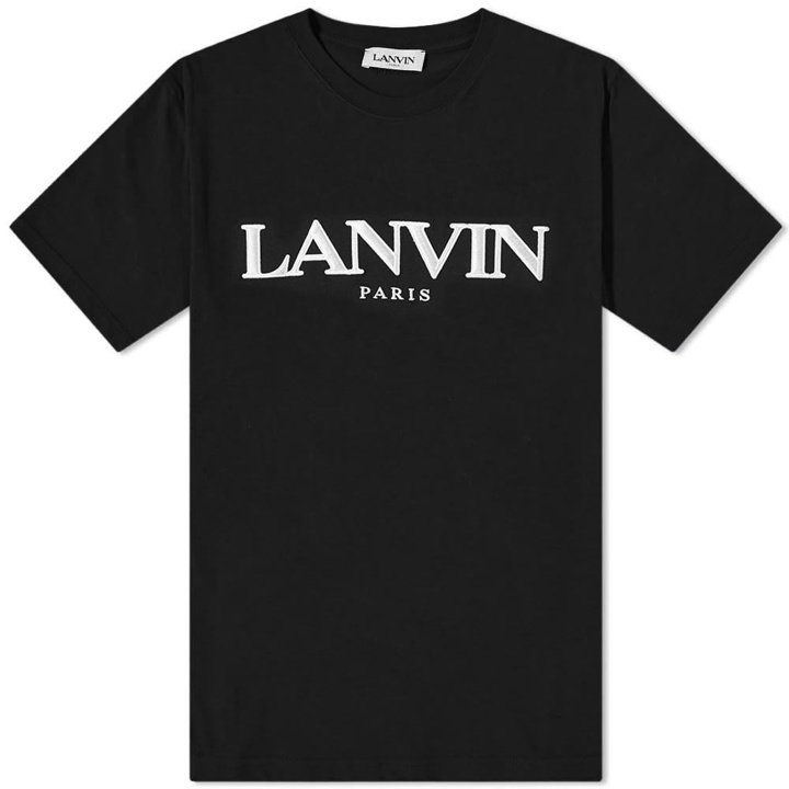 Photo: Lanvin Embroidered Logo Tee