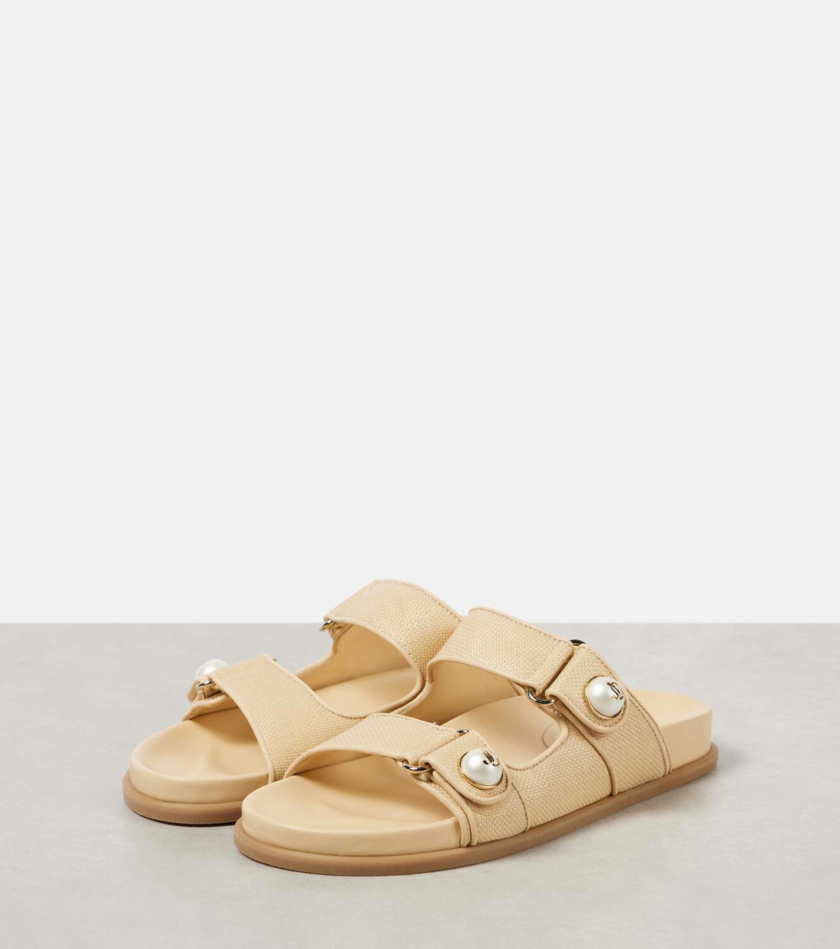 Jimmy Choo Fayence raffia sandals Jimmy Choo
