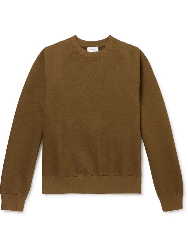 Photo: Lemaire - Cotton and Wool-Blend Jersey Sweatshirt - Brown