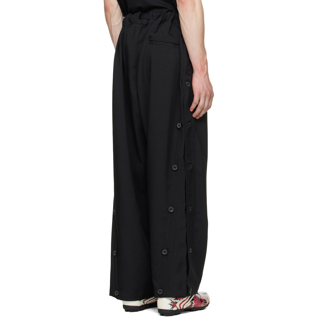 Y-3 Black Sport Uniform Adaptive 3-Stripes Trousers
