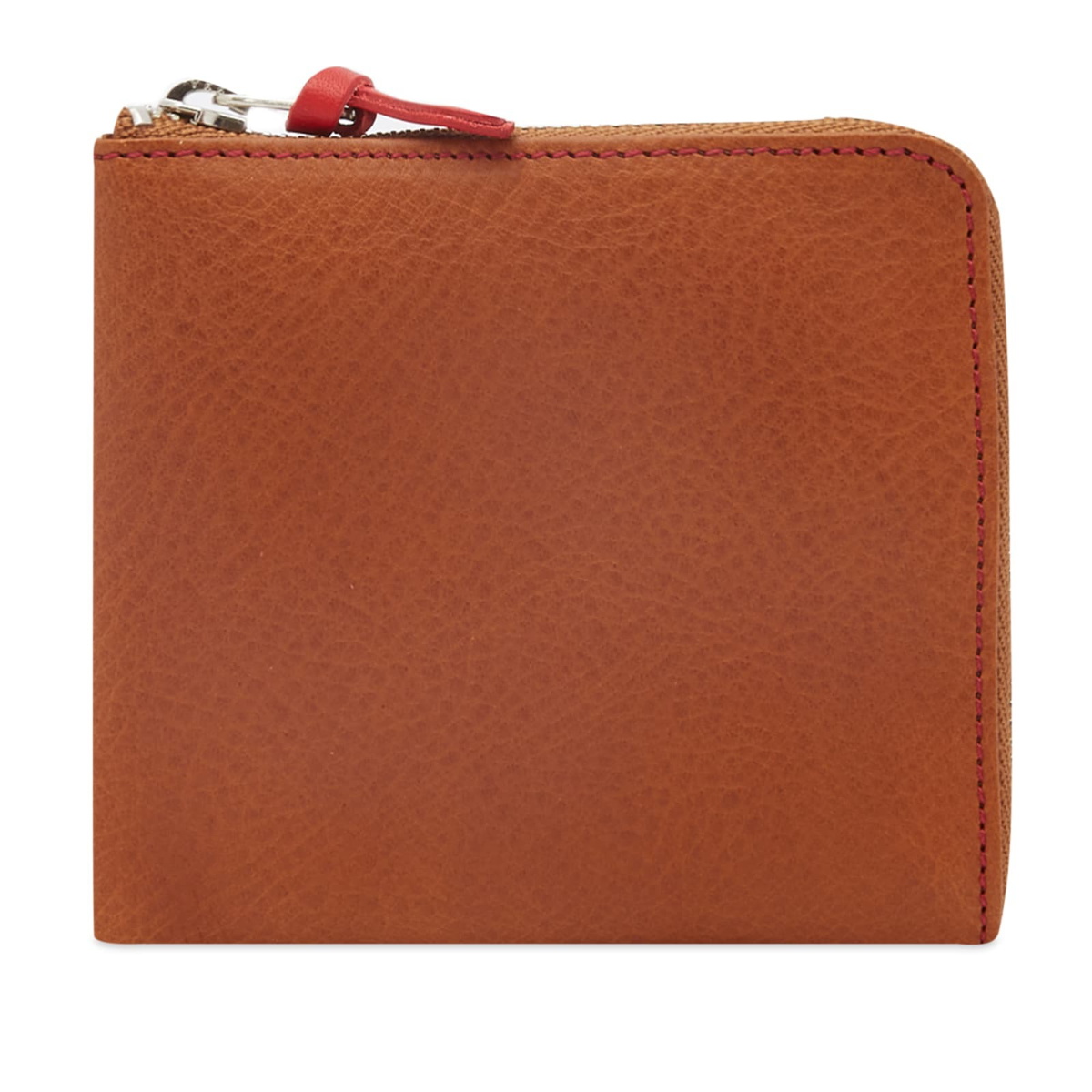 Beams Plus Men's Double Zip Wallet in Brown/Red Beams Plus