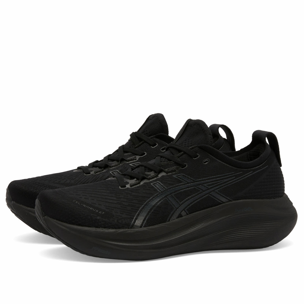 Asics Running GEL-NIMBUS 27 in Black/Graphite Grey