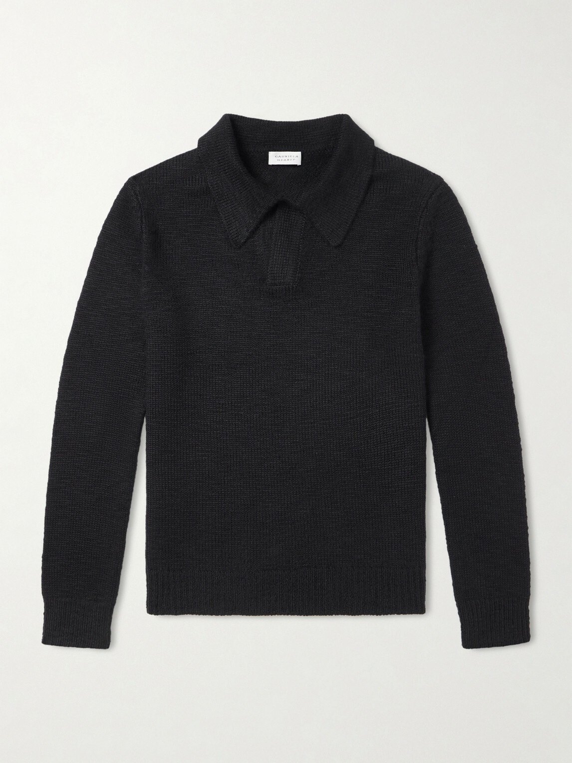 Gabriela Hearst - Aled Cashmere Polo Shirt - Black