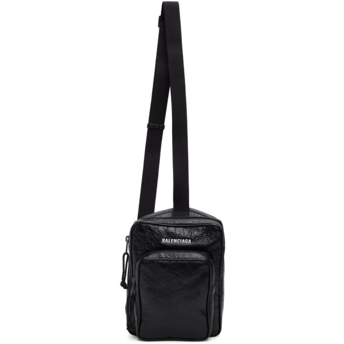 Photo: Balenciaga Black Explorer Crossbody Bag