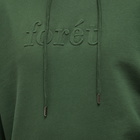 Foret Men's Dent Logo Hoody in Dark Green