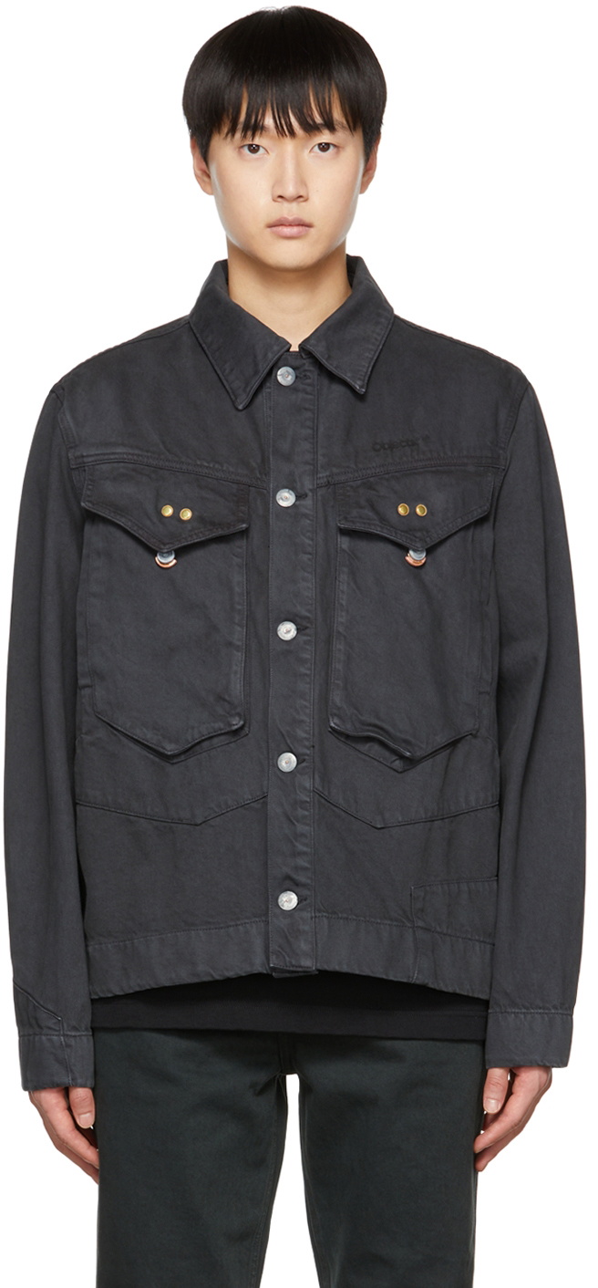 Objects IV Life Gray Paneled Denim Jacket