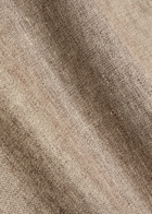 Emporio Armani Faux Leather Panel Linen top Beige