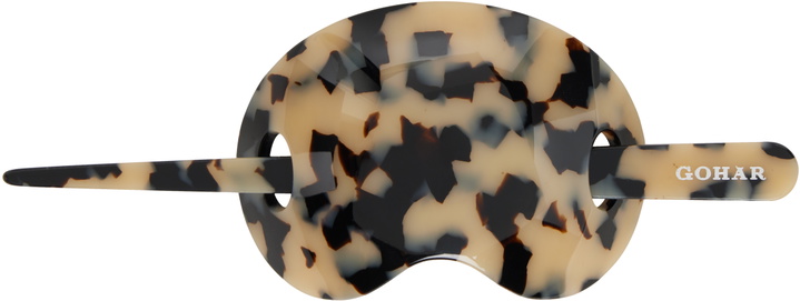 Photo: Gohar World Beige & Black Bean Barrette
