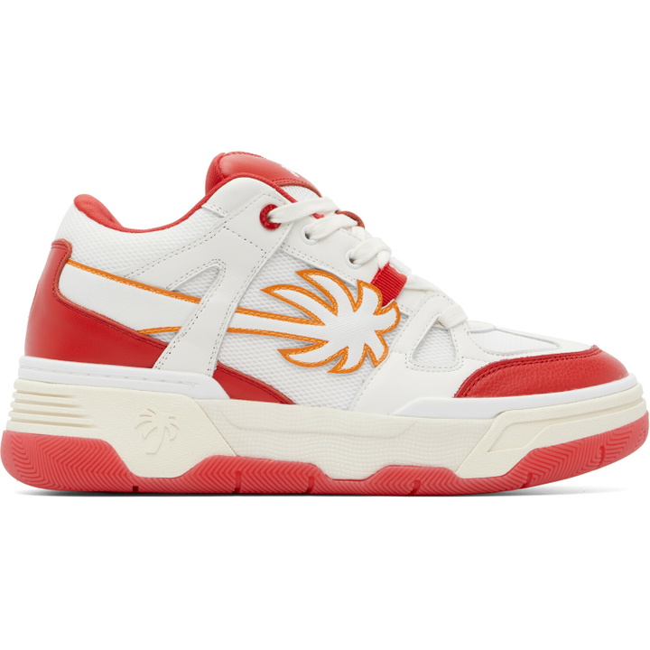 Photo: Palm Angels Red & White Palm Skate Sneakers