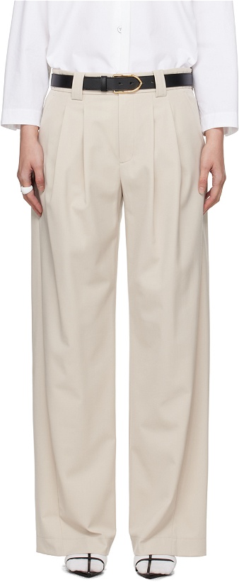 Photo: Commission Beige Pleated Trousers