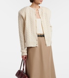 Róhe Cable-knit cotton and wool cardigan