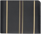 Dries Van Noten Black Striped Wallet